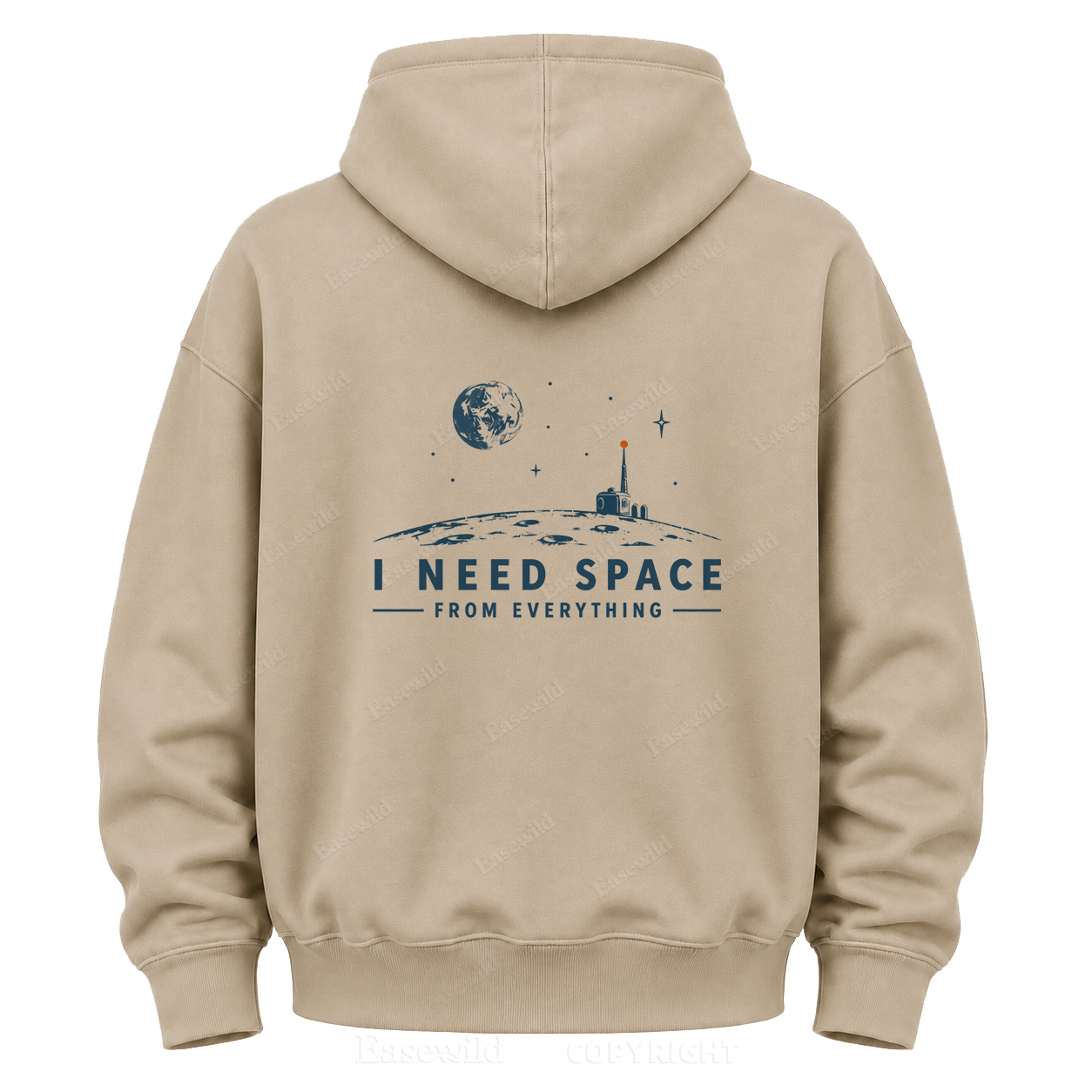 Moon Base Graphic Hoodie