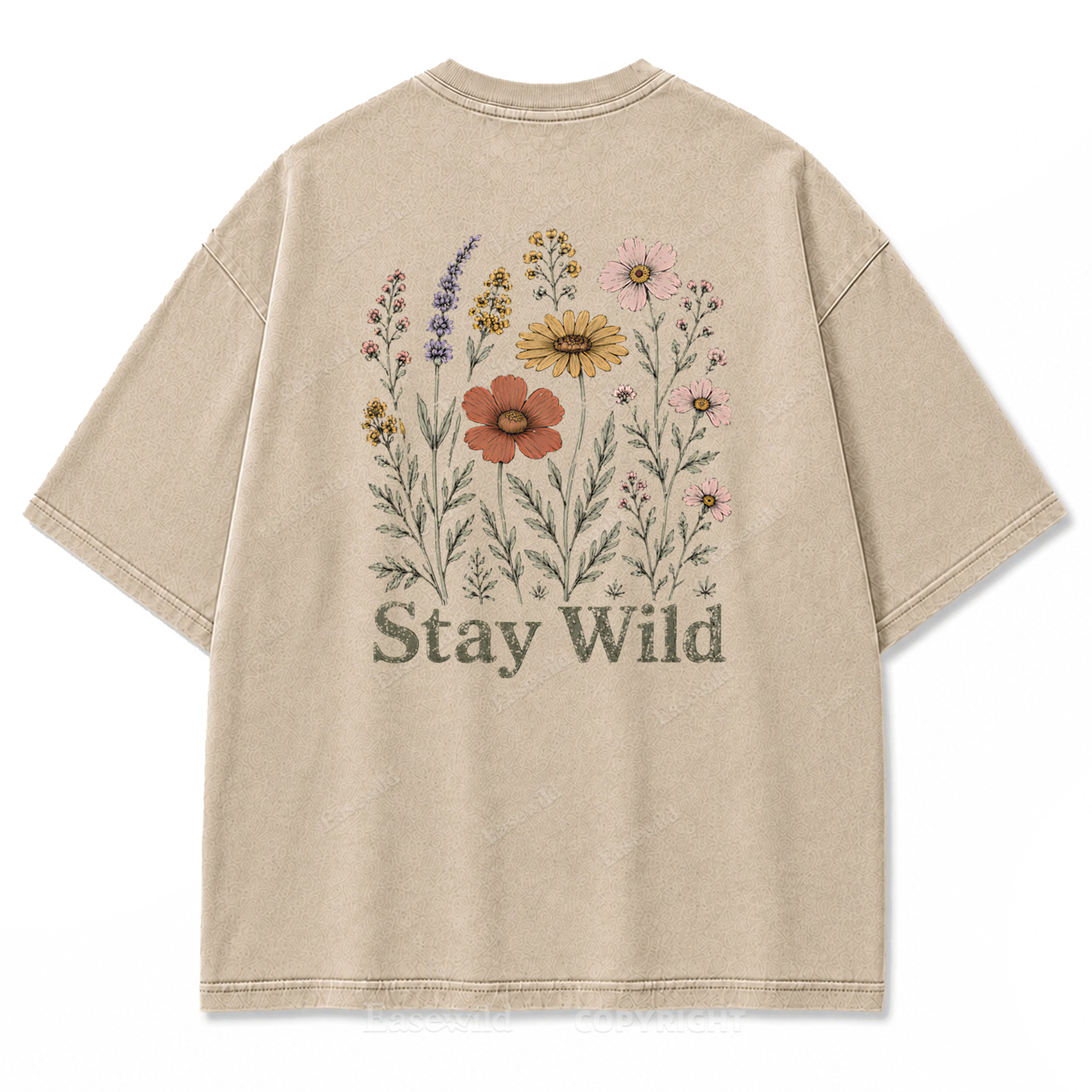 Meadow Spirit Floral Washed Print Tee