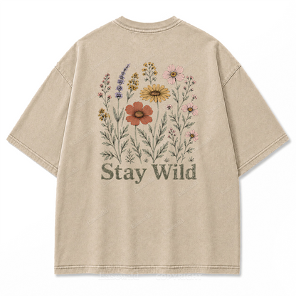 Meadow Spirit Floral Washed Print Tee