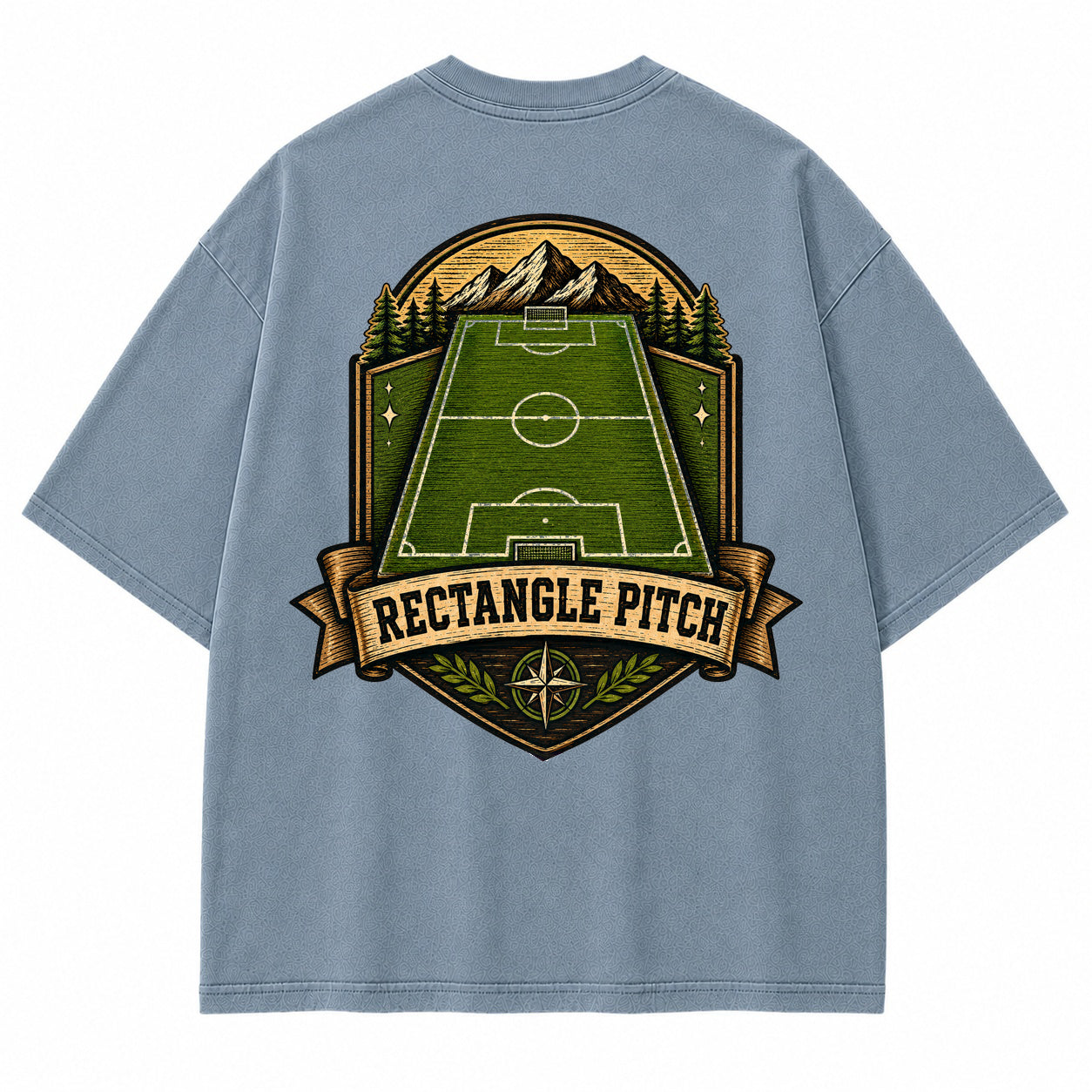 Rectangle Pitch Vintage Graphic T-Shirt