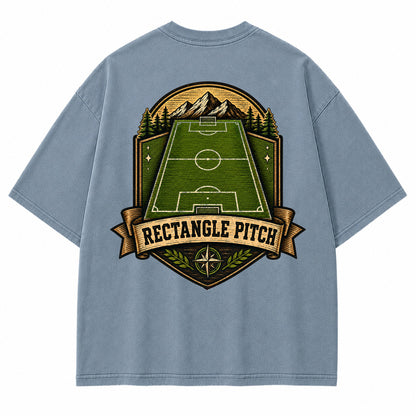Rectangle Pitch Vintage Graphic T-Shirt