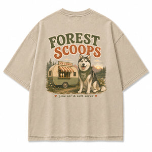 Forest Scoops Husky Graphic T-Shirt
