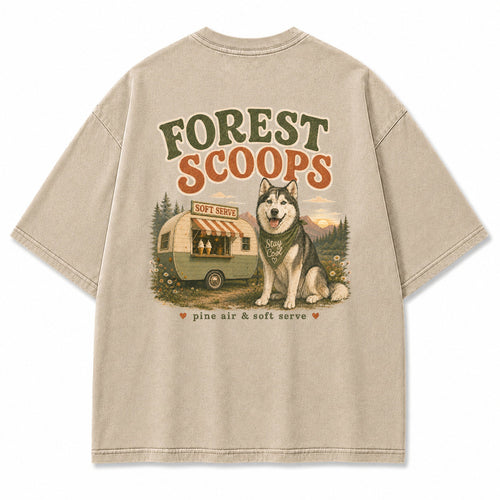 Forest Scoops Husky Graphic T-Shirt