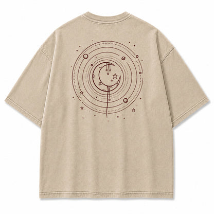 Celestial Moon Orbit Graphic T-Shirt