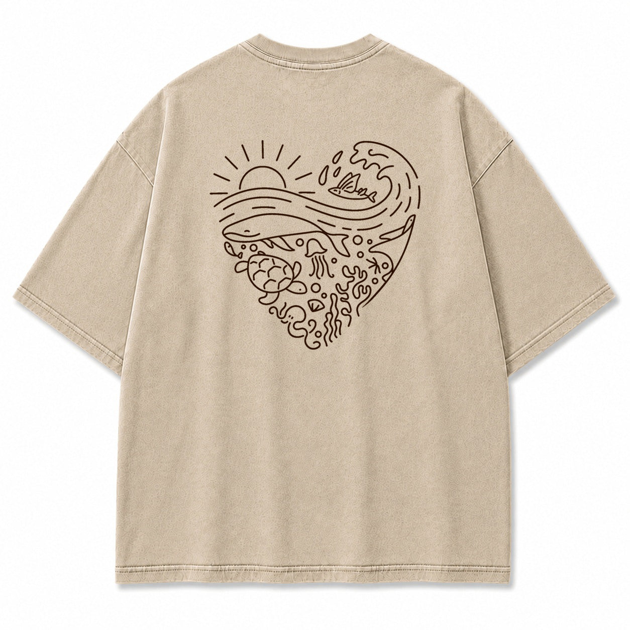 Coastal Wave Harmony Graphic T-Shirt