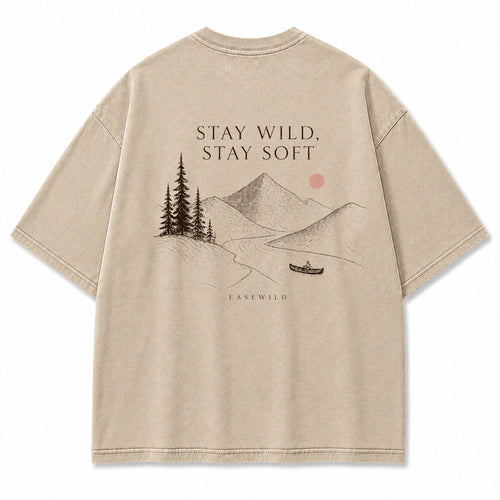 Minimal Wilderness Escape Graphic T-Shirt