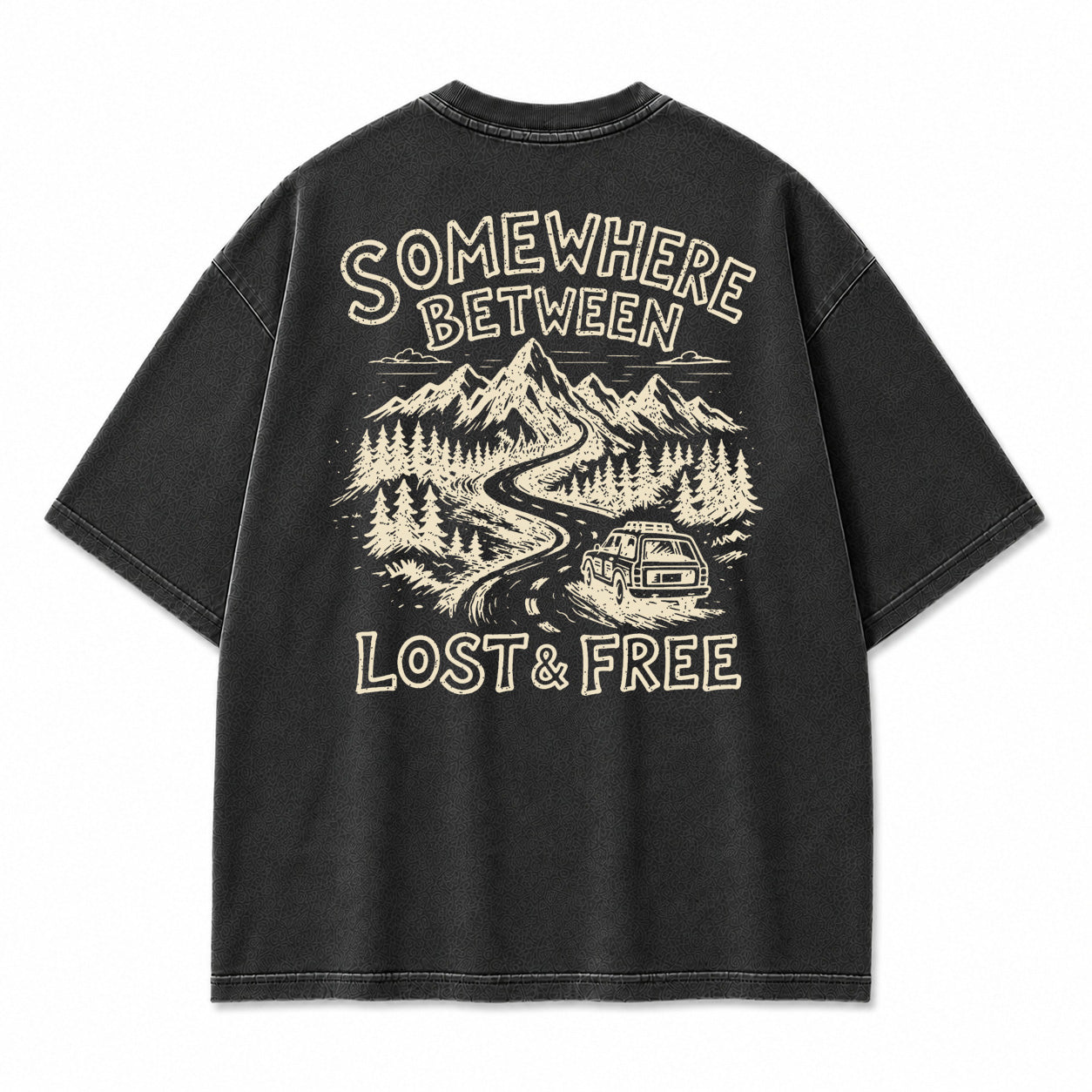 Somewhere Between Lost & Free Graphic T-Shirt