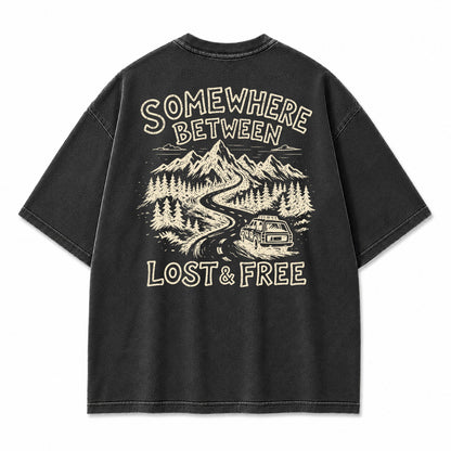 Somewhere Between Lost & Free Graphic T-Shirt
