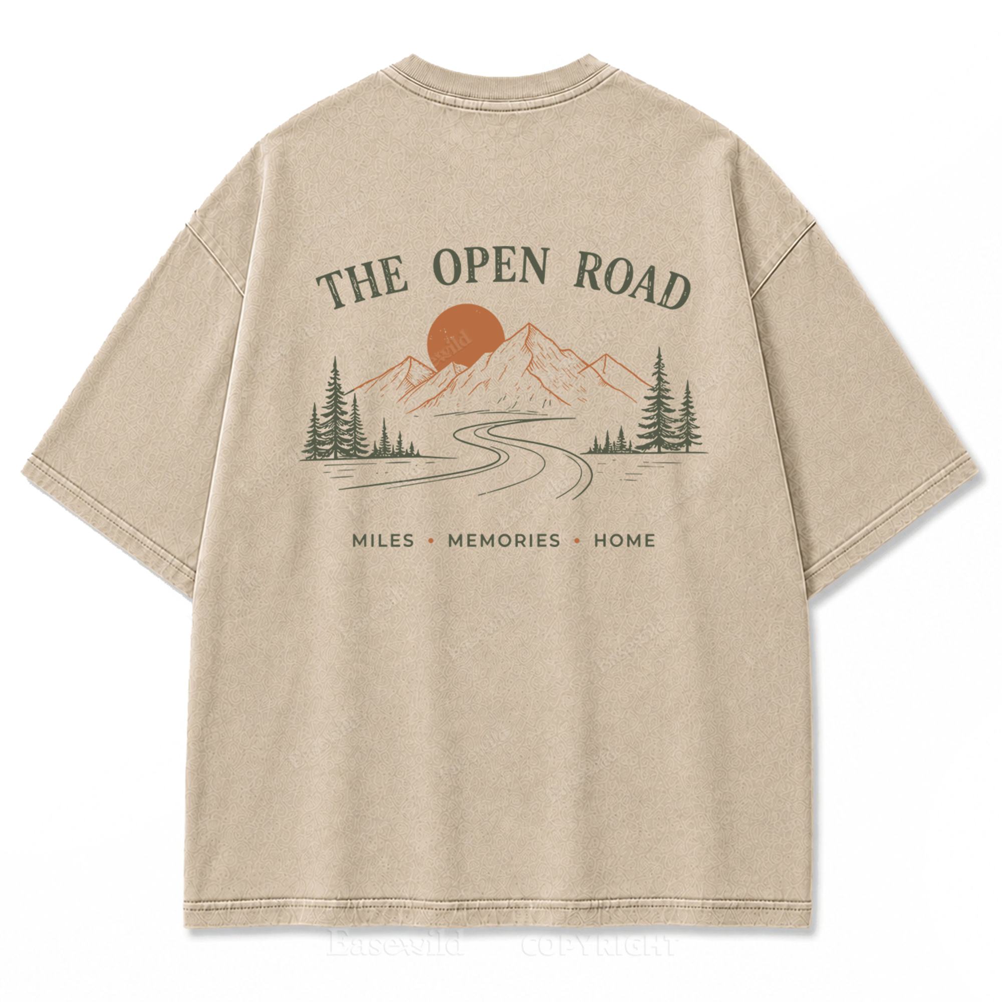 The Open Road Washed Print Tee