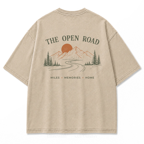 The Open Road Washed Print Tee