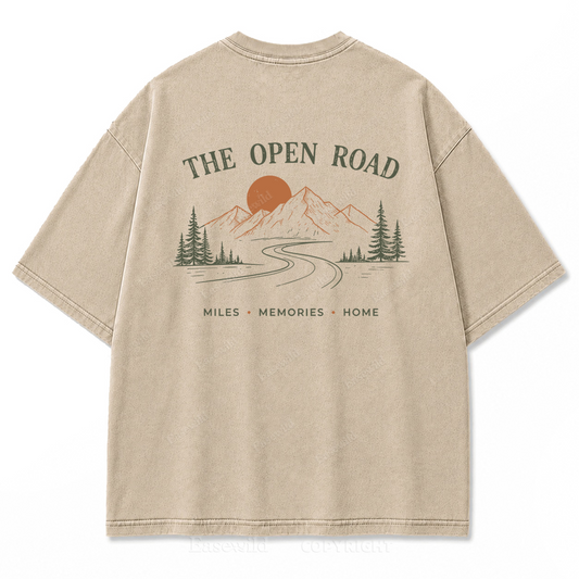 The Open Road Washed Print Tee