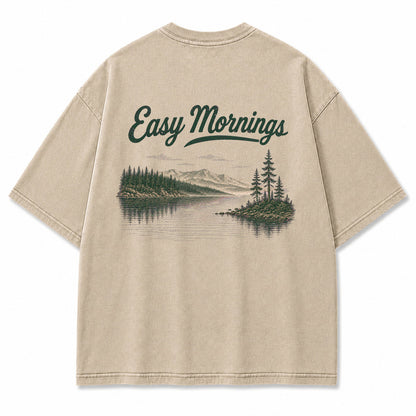 Easy Mornings Lake Graphic T-Shirt