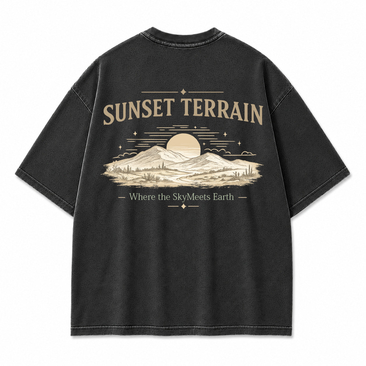 Golden Horizon Desert Ridge Graphic T-Shirt