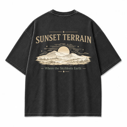 Golden Horizon Desert Ridge Graphic T-Shirt
