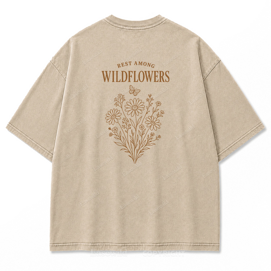 Rest Among Wildflowers Graphic Print Tee