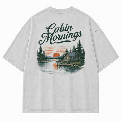 Cabin Mornings by the Lake Tee