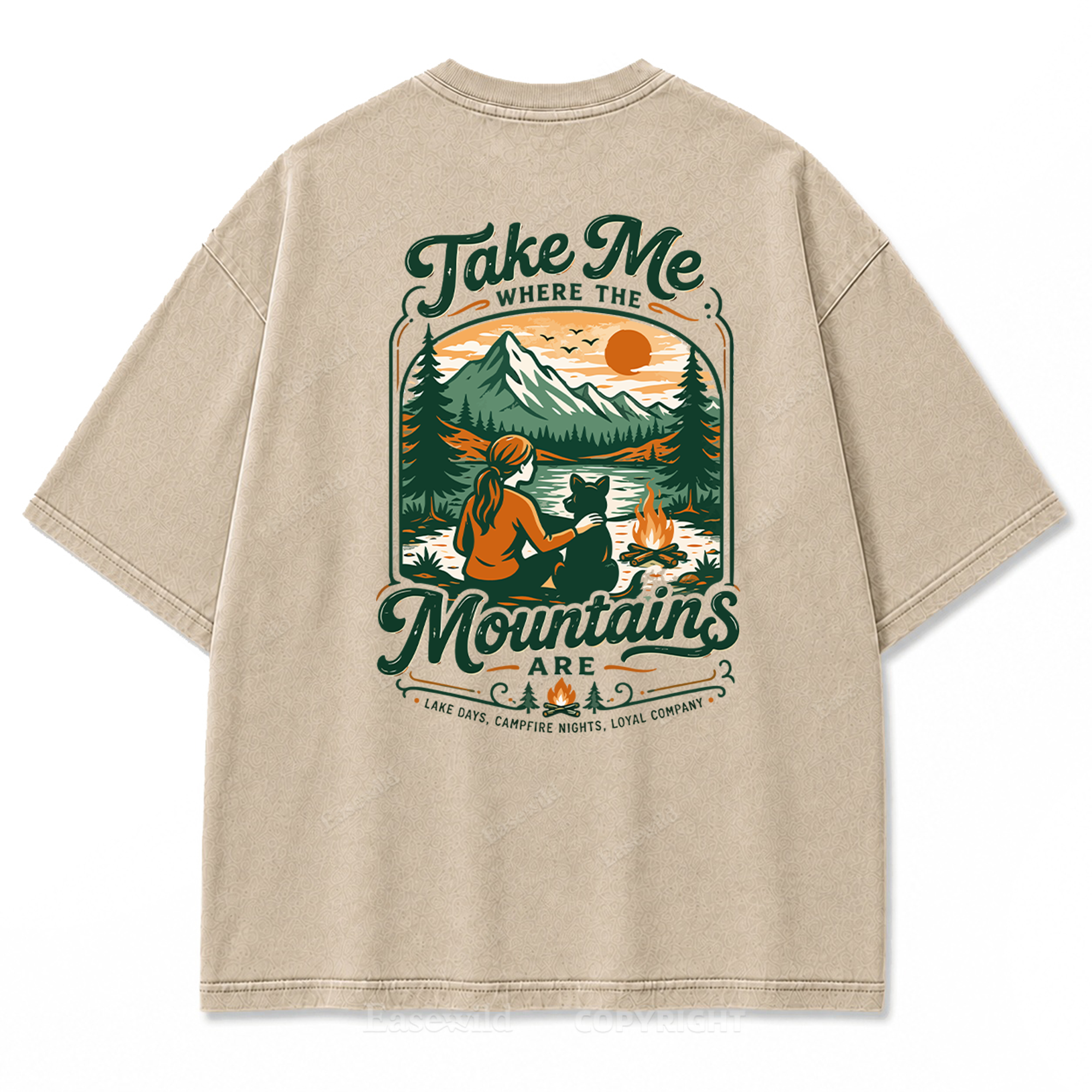 Mountain Days Loyal Company Washed Print Tee