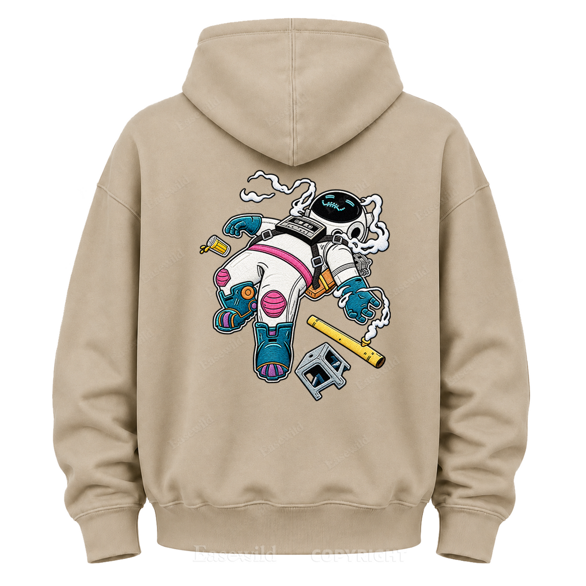 Relaxed Astronaut Graphic Hoodie