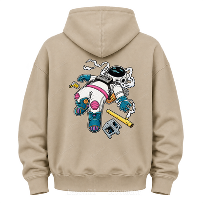 Relaxed Astronaut Graphic Hoodie