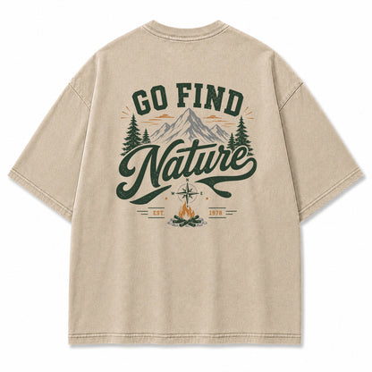 Go Find Nature Graphic T-Shirt