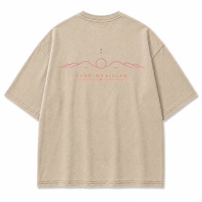 Sand Meridian Desert Horizon Graphic T-Shirt