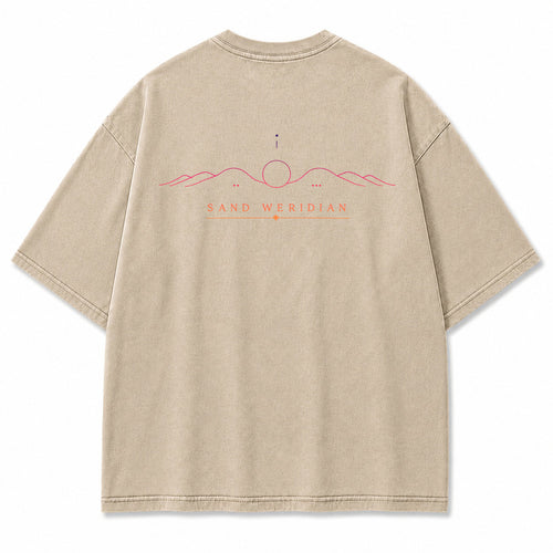 Sand Meridian Desert Horizon Graphic T-Shirt