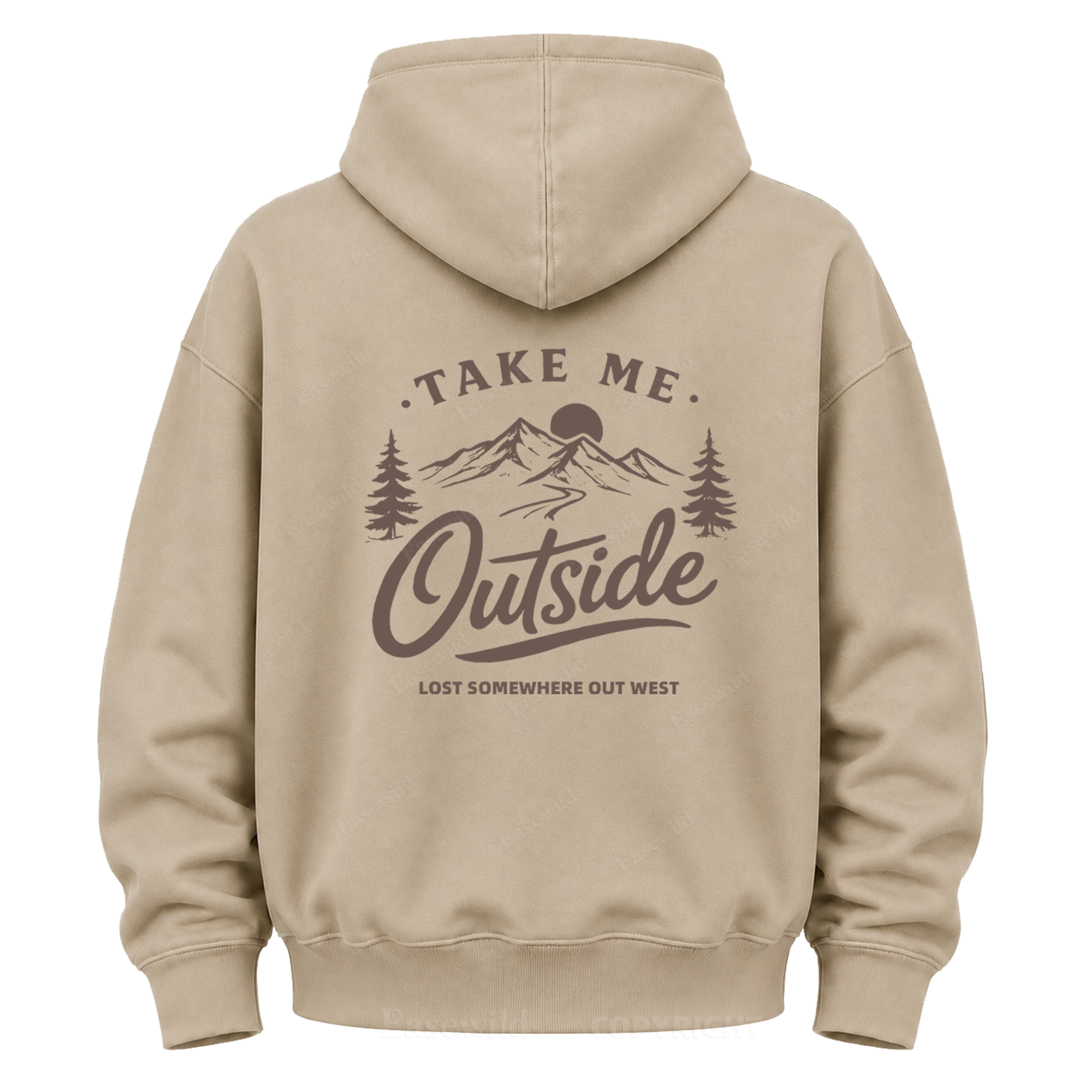 Take Me Outside Out West Grafik-Kapuzenpullover