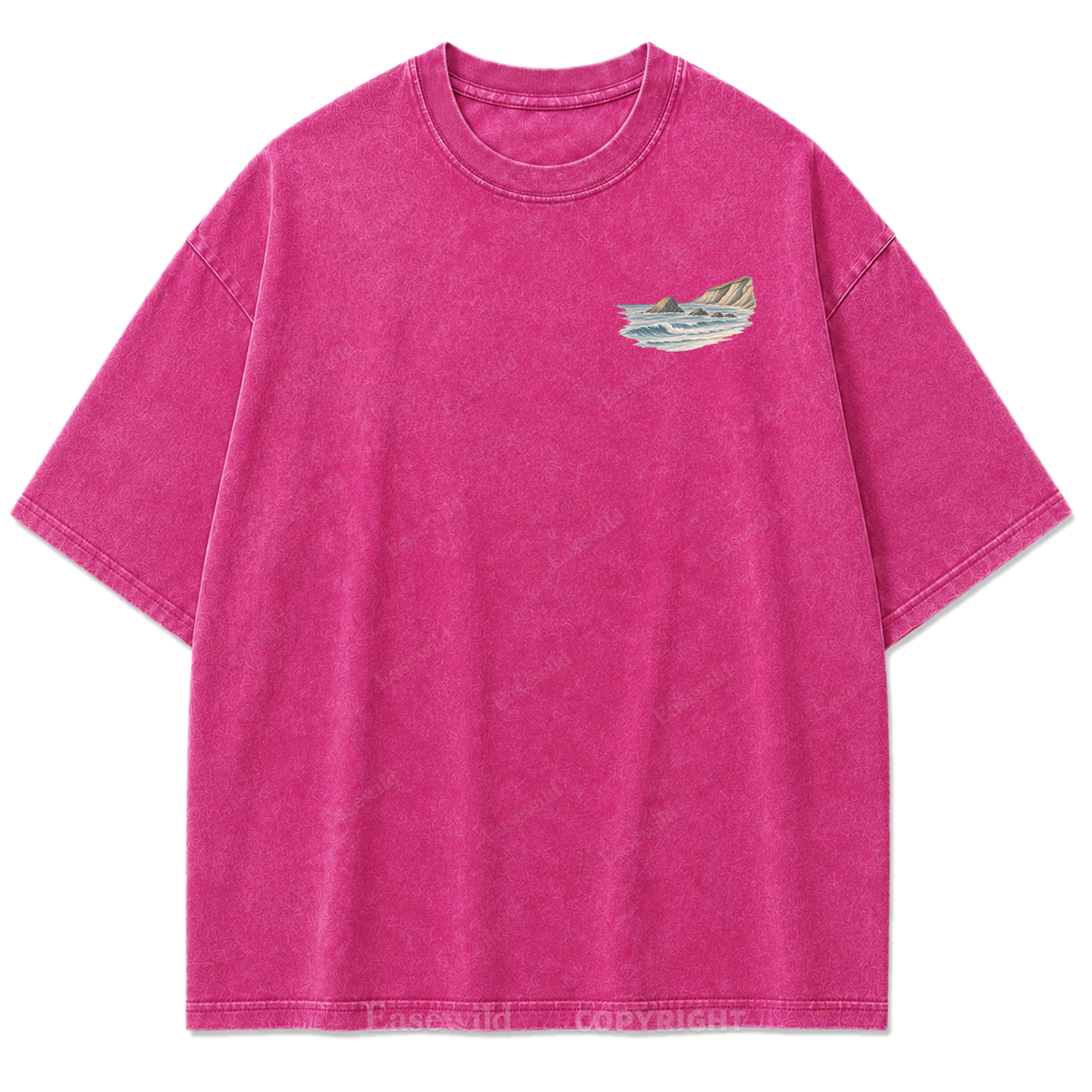 Let the Tide Reset Me Washed Print Tee