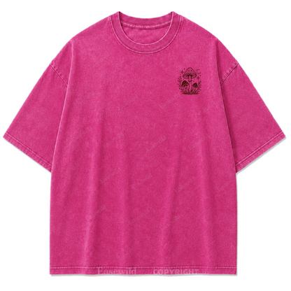 Wild Soul Soft Heart Mushroom Washed Print Tee