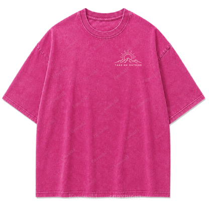 Called Back to the Outside Washed Print Tee