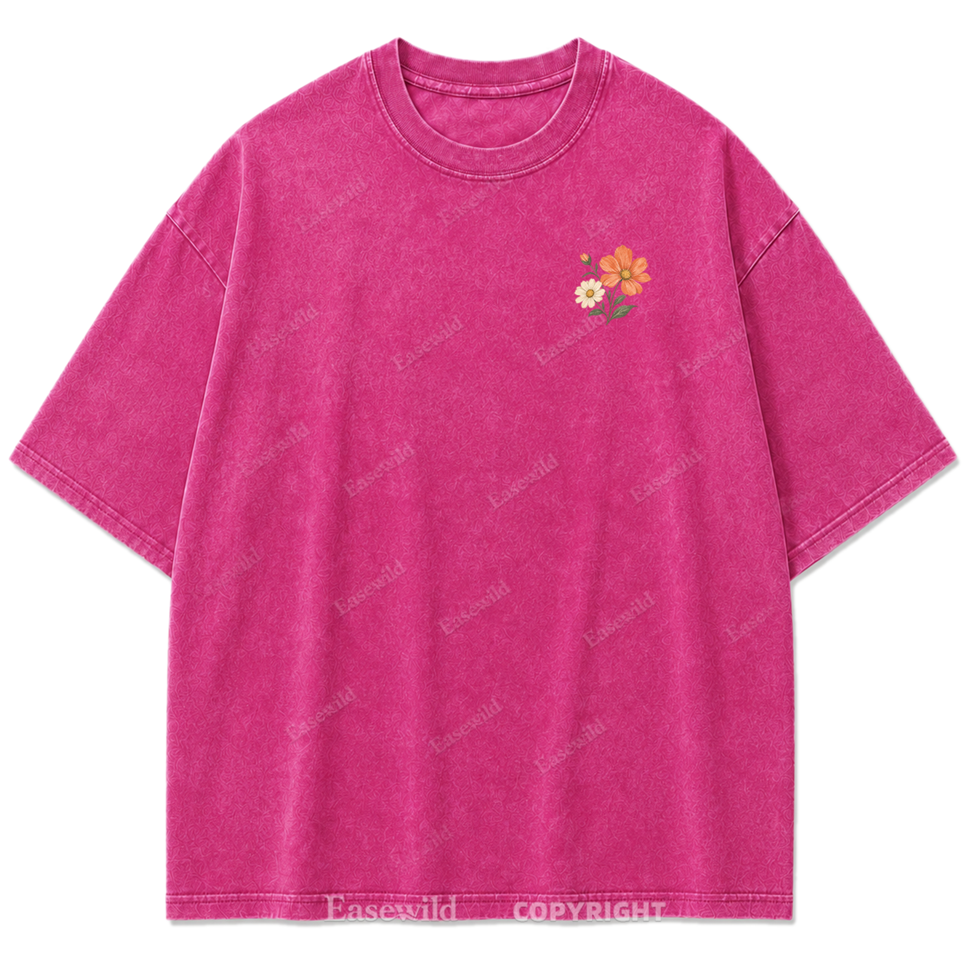 Pastel Wildflower Washed Print Tee