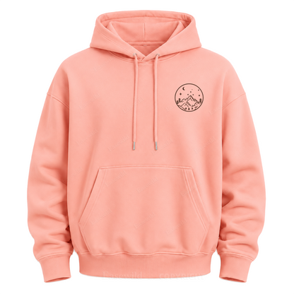 Celestial Mountain Sun & Moon Graphic Hoodie