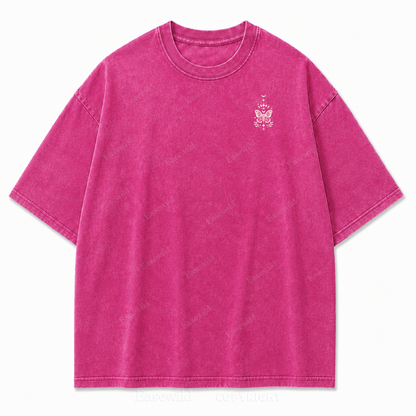 Lunar Magic Celestial Moth Moon‑Phase Graphic Print Tee