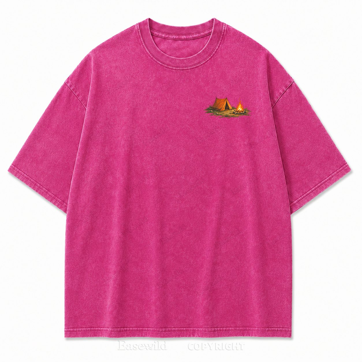 Live Wild Stay Free Vintage Camping PrintTee