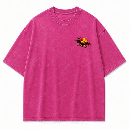 Haunted Nights Halloween Washed Graphic Tee