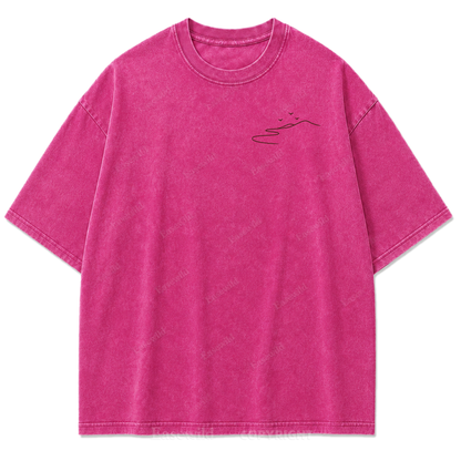 Where the Road Softens Washed Print Tee