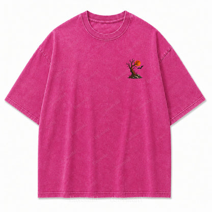 Stay Witchy  Halloween Washed Print Tee