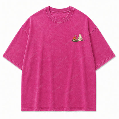 Lost In October Halloween Washed Graphic Tee