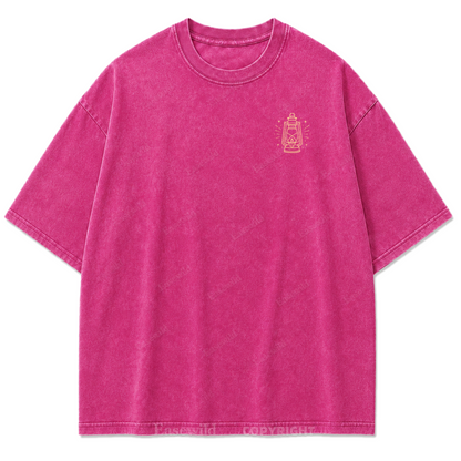 T-Shirt mit „Leave A Light On“-Grafikprint