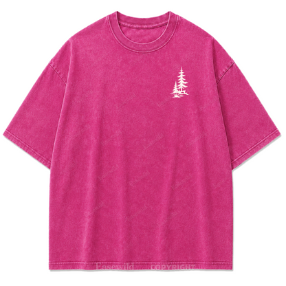 Go Somewhere Quiet Washed Print Tee