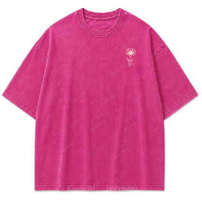 Bloom In Your Own Time Washed Print Tee