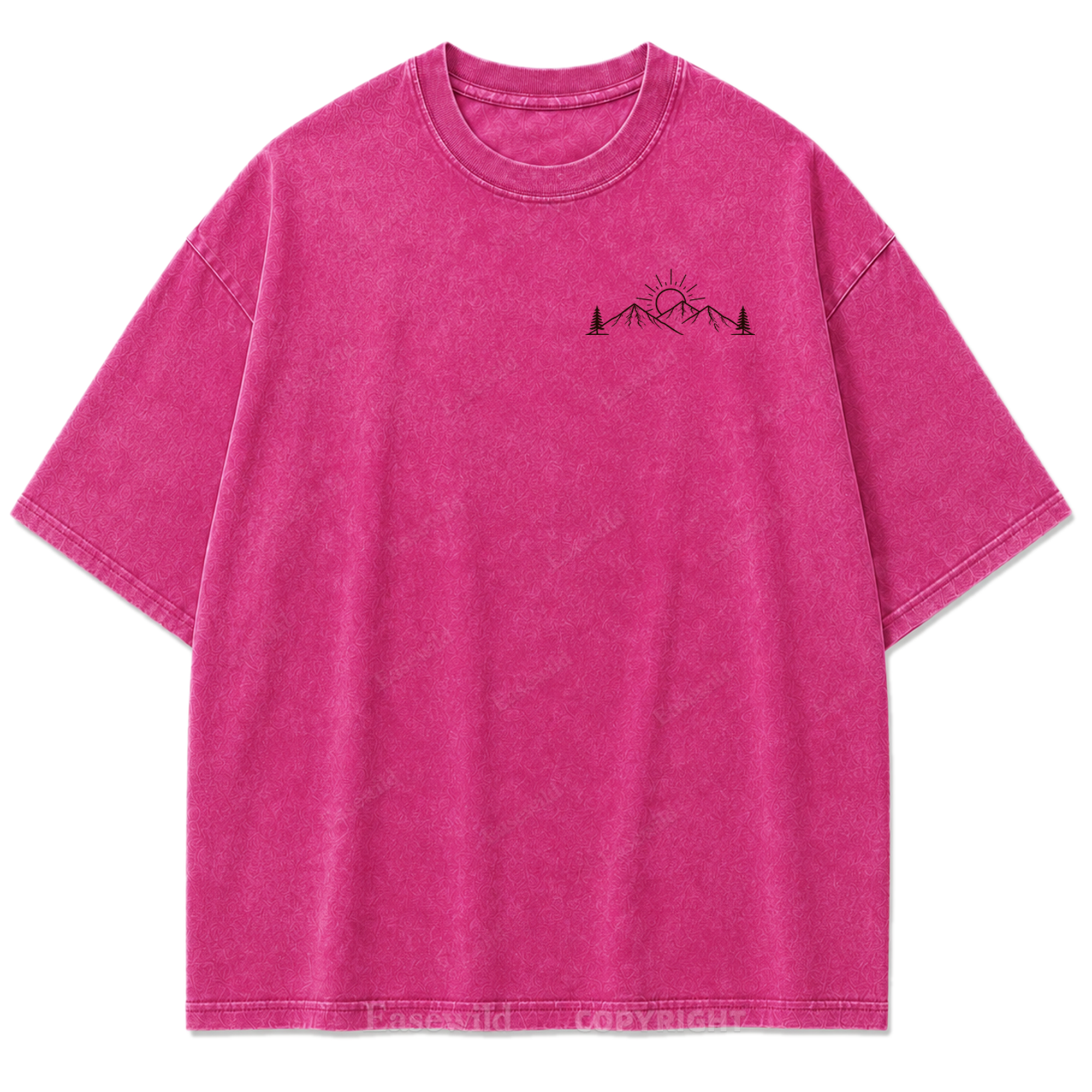 Meet Me Outside Sunrise Washed Print Tee