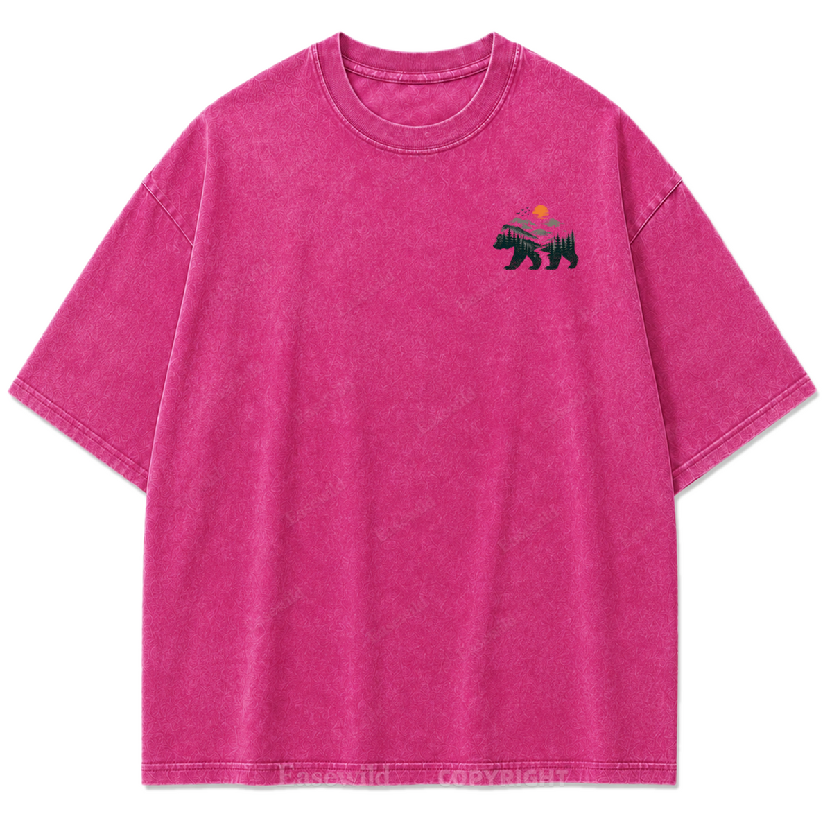 Roam More Worry Less Washed Print Tee