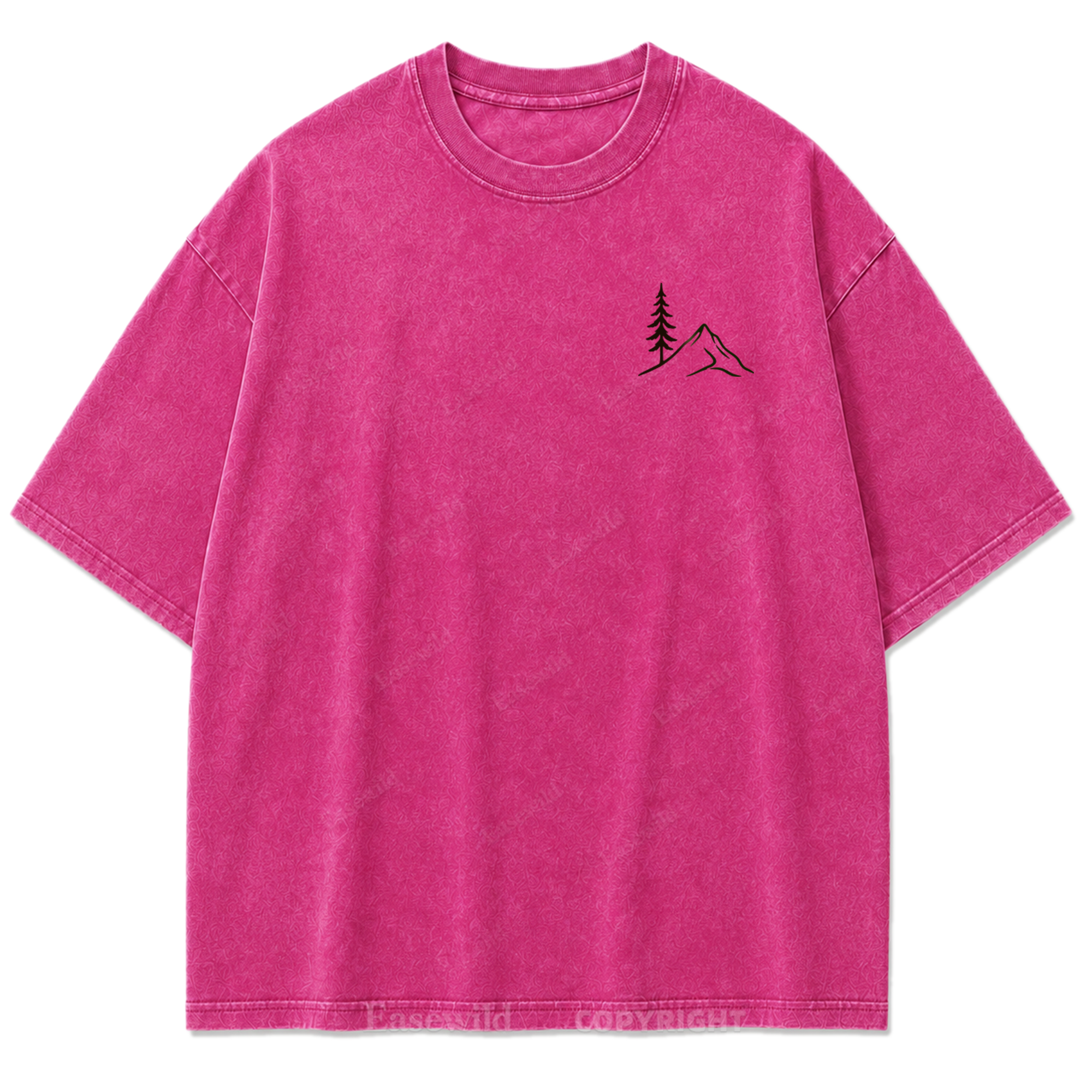Stay Wild Stay Free Horizon Washed Print Tee