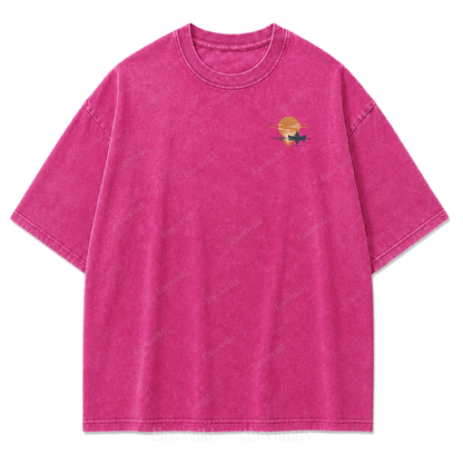 Stay Awhile by the Water Print Tee
