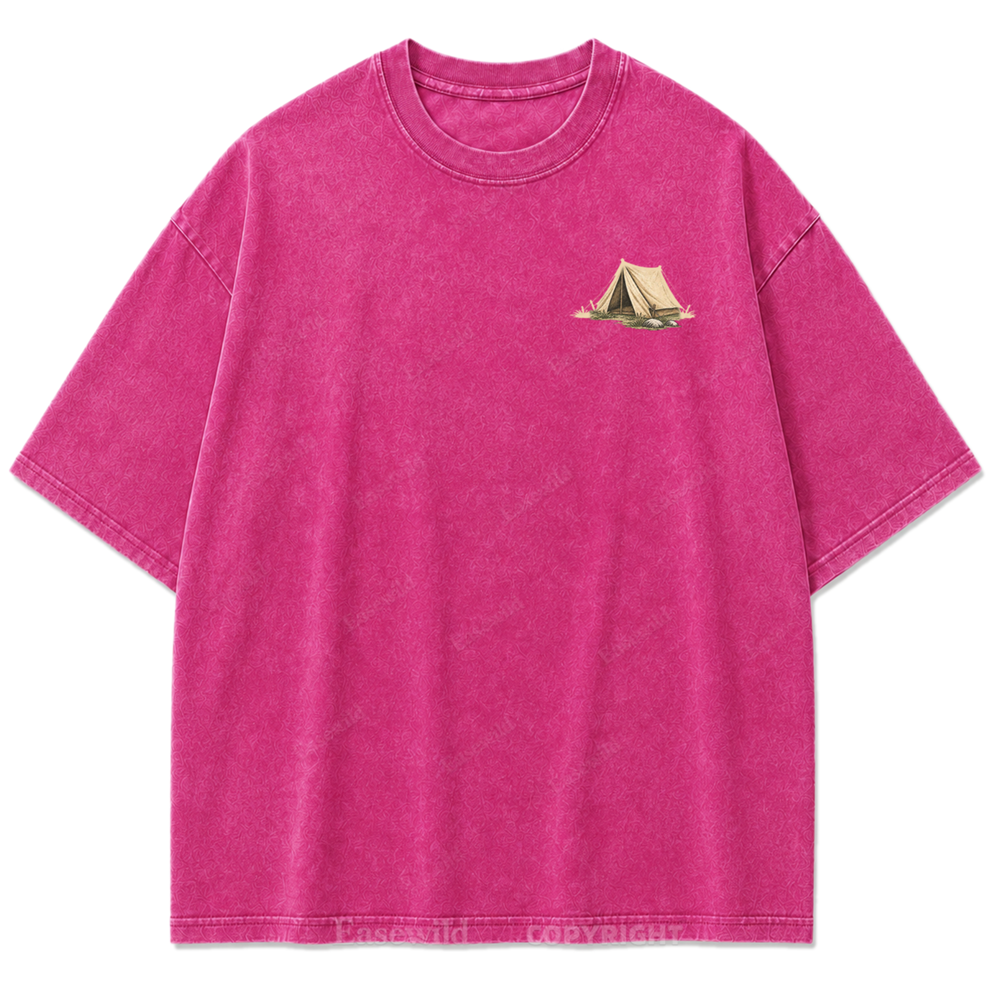 T-Shirt mit Lakeside Coffee Washed Print