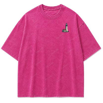 Salt Air Lighthouse Washed Print Tee