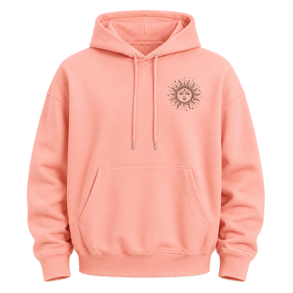 Sonne & Mond "Celestial Washed" Grafik-Kapuzenpullover