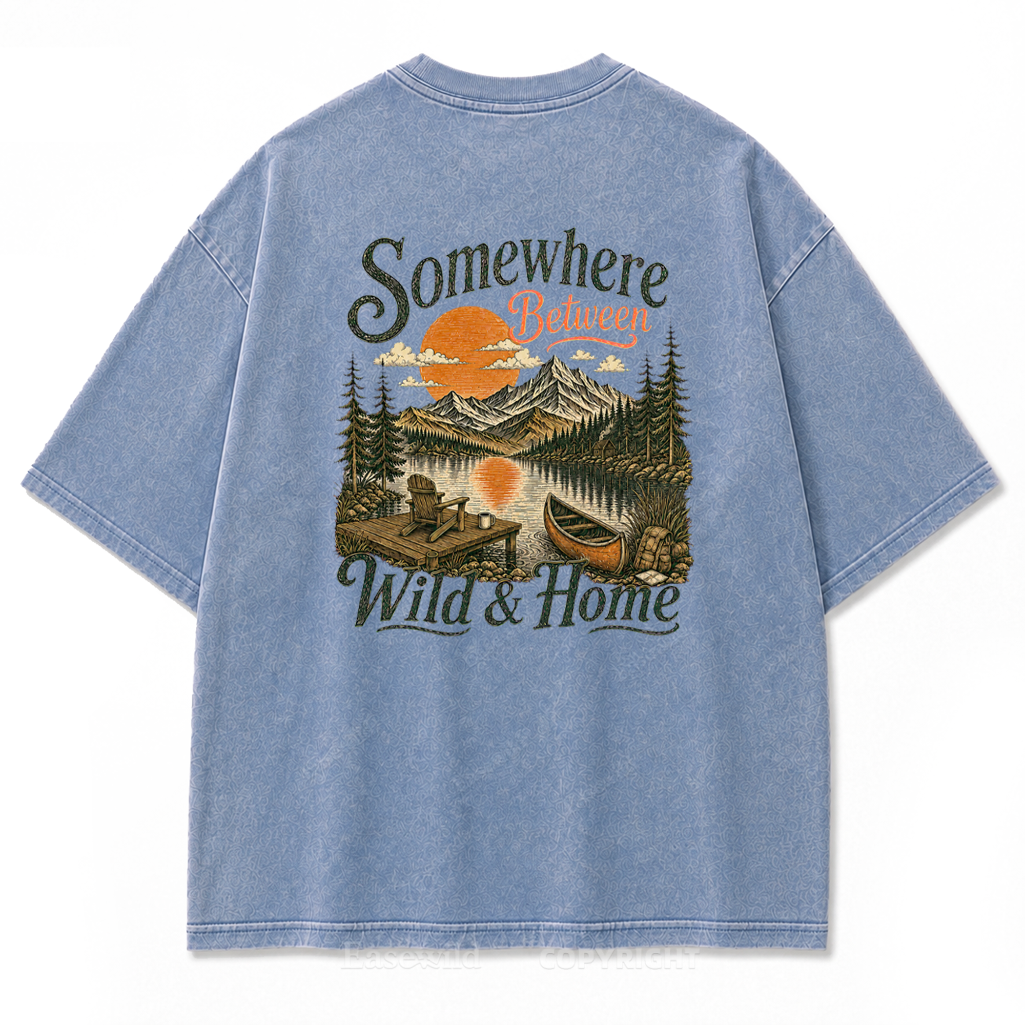 Somewhere Between Wild & Home Washed Print Tee