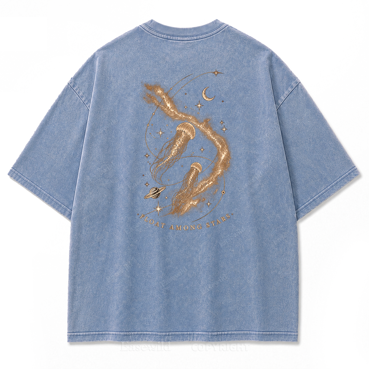 Vintage Celestial Jellyfish Space Print Tee
